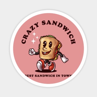 Sandwich Vintage Cartoon Magnet